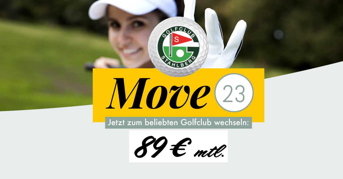 Move 2023 – Der beste Wechsel-Deal zum Jahresstart: Golfen für 89,- € im Monat!