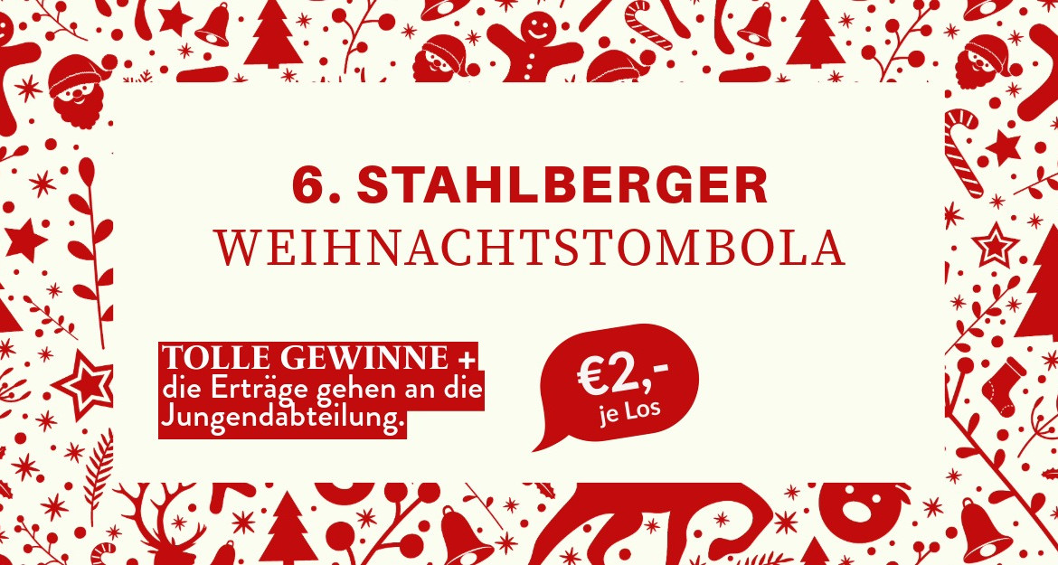 Start Weihnachtstombola & aktuelles aus dem Golfshop.